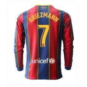 Billige Fotballdrakter FC Barcelona Antoine Griezmann 7 Hjemmedraktsett 2020/21 Langermet
